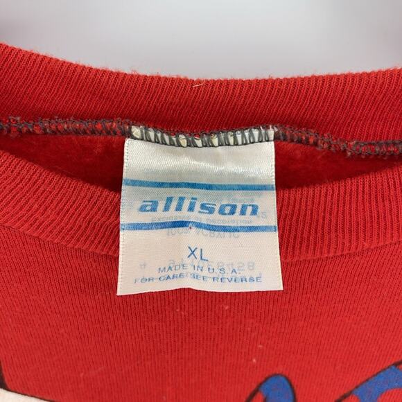 Vintage Disney Made In USA Minnie Mouse crewneck pullover sweatshirt sz XL - Picture 5 of 6